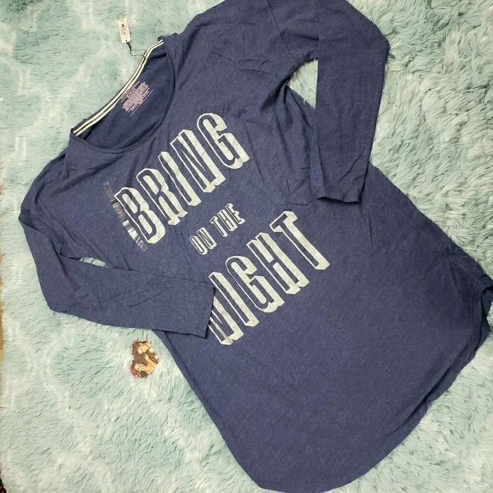 Victoria's Secret Women's Blue Nightgown Bring On The Night Sleepshirt X…